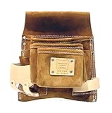 Heritage Leather 424SP 9-Pocket 3-Tier Professional Split Leather Nail and Tool Bag [並行輸入品]