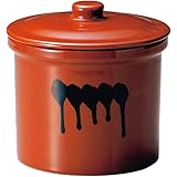 ヤマキイカイ(Yamakiikai) 漬物器 茶 9L 蓋付切立瓶5号 H12