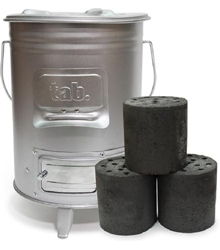 Amazon.co.jp: アンティーク品 練炭火鉢 金剛 コンロ付き 説明書付き