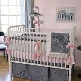 ソフィア4ピースベビーベッド寝具セット