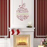 Vakind Merry Christmas Ball Wall Stickers Decal Removable Art Vinyl Home Kid by ZY