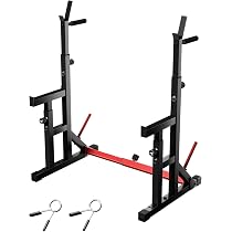 バーベルホルダー11段階調節+セーフティーバー4段階調整可能 Amazon.co.jp: NASUTO バーベルスタンド スクワットラック バーベル