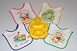 離乳食　食器　エプロン ベアズトレーニングプレイトセット&ベルクロビブセット マザーグース柄