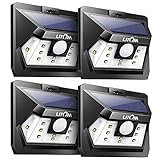 Litom Newest 10 LEDソーラーライト屋外、超明るいモーションセンサーソーラーセキュリティライトwith防水ワイヤレスデザインforステップパティオ庭庭園Porchガレージ 標準 LTC