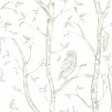 A-Street Prints 2716-23862 Neptune Taupe Forest Wallpaper Neptune Forest Wallpaper [並行輸入品]