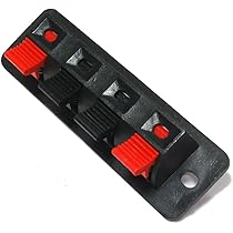 Amazon.co.jp: 2極プッシュ式スピーカーターミナル3個SET/2P