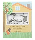 Angel Dear Pair and a Spare 3 Piece Blanket Set, White Cow with Grey Spots by Angel Dear