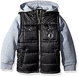 iXtreme Little Boys' Toddler Ripstop Puffer with Fleece Hood Black 3T [並行輸入品]