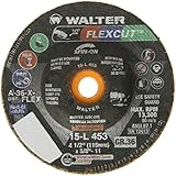Walter Flexcut Premium Performance Flexible Grinding Wheel, Type 29, Threaded Hole, Aluminum Oxide, 