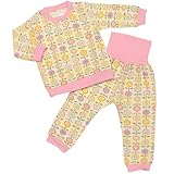 ガールズベビーパジャマ[enfant pur]裏起毛素材暖か長袖パジャマ上下セット|ルームウェア|女の子|女児|赤ちゃん用 95cm ピンク
