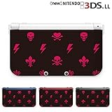 new Nintendo 3DS LL 対応 カバー ケース ハード スカル3 ブラック