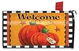 Pumpkin Autumn Welcome LargeメールボックスカバープリミティブOversized Briarwood Lane