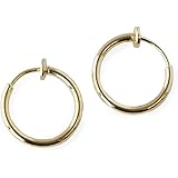 [ジュエルボックス] JewelVOX イヤリング フープ シンプル 1.5cm ノンホールピアス フープイヤリング