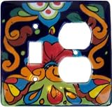 Rainbow Talavera Toggle-Outlet Switch Plate by Fine Crafts & Imports
