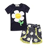 ベビーコットン半袖Tシャツ短パンドットパンツスーツ服女の子服 tag；110/3-4Y ホワイト 17510