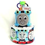 16084 おおむつケーキ２段男の子　きかんしゃトーマスタオルセット　オムツケーキ　キャラクター　初節句内祝い　　出産祝い