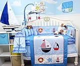 SoHo Ship Ahoy Baby Crib Nursery Bedding Set 14 pcs by SoHo Designs