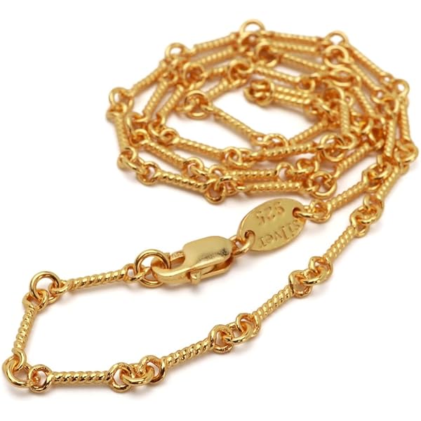 ツイストチェーン ネックレス ゴールド 刻印あり シルバー925 ミニ クロスネックレス ゴールド ツイスト チェーン