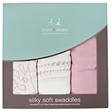 エイデンアンドアネイ ADEN+ANAIS おくるみ バンブー 3枚セット 12種 シルキーソフト モスリン スワドル (TRANQUILITY) [並行輸入品]