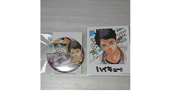 Amazon ハイキュー 8年半ありがとうフェア ジャンプショップ フォトカード コレクション缶バッジ 牛島 セット アイドル 芸能人グッズ 通販