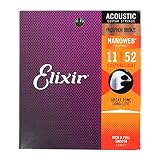 エリクサー ELIXIR 16027 NANOWEB PHOSPHOR BRONZE CUSTOM LIGHT 11-52×3SET アコースティックギター弦
