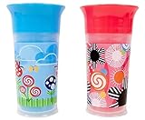 Sassy Insulated Grow Up Cup, Pink/Blue, 9 Ounce by Sassy [並行輸入品]