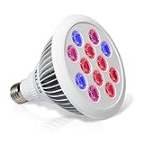 EPCTEK 12W「植物成長ライト専用のチップ」LED植物育成ライト 口金 E27水耕栽培ランプ 630nm:660nm:460nm LED使用 小型スポットライト 水耕栽培 室内栽培 観賞用ライト