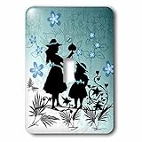 SmudgeArt Designs 2016 – Little Sister and I – 照明スイッチカバー – シングルトグルスイッチ( LSP _ 239272 _ 1 )