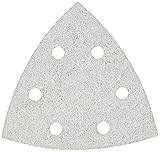 Bosch SDTW062 Detail Triangle, Hook & Loop Sanding Sheet, White, 60 Grit, 25 Pack [並行輸入品]