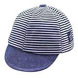 Davcor Moring 帽子 キャップ 野球帽 ベビー スウェット キッズ 子供 夏 日よけ 登園 入園 日焼け対策 ユニセックス 男女兼用 シンプル ストライプ サイズ調整可能 手洗い可能 アウ