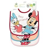 Minnie Mouse Terrycloth With Vinyl Deluxe Baby Bib by Disney [並行輸入品]