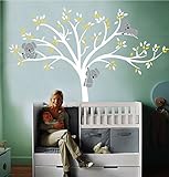 Large Koala Tree Wall Decals for Baby Nursery Vinyl Wall Decor Stickers 86.5''wx77''h [並行輸入品]