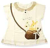 キムラタン リリーアイボリー Lily ivory フェイクポシェットドルマンスリーブTシャツ (80cm)