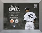 MLBニューヨークヤンキースMariano Riveraタイムラインジャージーall-time保存、汚れコラージュフォト、11 x 14インチ