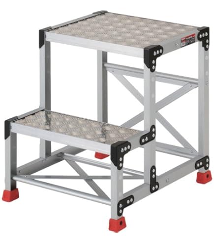 ⭐️値下げ⭐️ＴＲＵＳＣＯ　作業用踏台　アルミ製 Amazon | トラスコ中山(TRUSCO) 作業用踏台 アルミ製・高強度