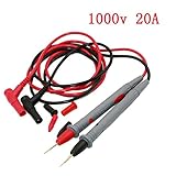 1対 テストリード デジタルマルチメーター用 ピン 極細ニードルタイプ 20A