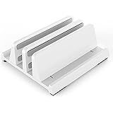 Klearlook ノート パソコン スタンド 縦置き 4-in-1 pc スタンド パソコン 収納 幅調節可能 六角レンチ付き 滑り止め 冷却 安定 ABS素材 ホワイト
