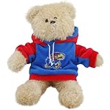 NCAA Kansas Jayhawks 2010 8 Fuzzy Hoody Bear、1サイズ、ブルー