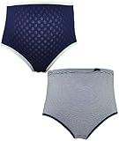 アビックス マミールナ マタニティショーツ2枚セット M-L ネイビー&ネイビーボーダー パターンメッシュ・リブ 771424
