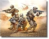 マスターボックス 1/35 アメリカ 現用兵士４体+犬 中東 軍用犬救出 プラモデル MB35181