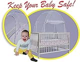 Crib Tent- Pop-up Crib Safety Net by Aussie Cot Net Co- Never Recalled