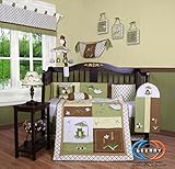 GEENNY Leap Froggy Froggie 13PCS CRIB BEDDING SET [並行輸入品]