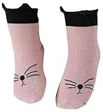 2ペア[猫]幼児赤ちゃん子供の子供のための幼児ソックスコットンソックス、0-2歳