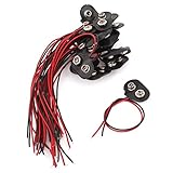 uxcell 9Vバッテリコネクタ　フェイクレザー 　クリップ　バックル　20個　中国製　38g