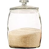 キャニスター ガラス おしゃれ 大型ガラス食品保存瓶 2-10kg ガラス粉米保存容器 気密蓋付き 豆、米、砂糖用のガラス製パントリーキャニスター ユニバーサルストレージジャー (Color : 8kg/9050ml)