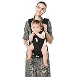 Kinmbra 最新デザイン四季通用多機能ベビースリング (Black)