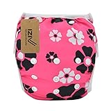 iZiv新生児オーガニック幼児防水/調整/再利用可能/洗える水泳のおむつのフィット赤ちゃん0.5-3歳（花）