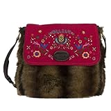 Oilily Folkloric Wool ショルダーバッグ フュ−シャピンク OES1253-3604