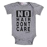 新生児赤ちゃん女の子男の子半袖noヘアDont Care Printed RomerジャンプスーツOutfitグレー カラー: グレー