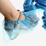 Anself 50ペア 使い捨て プラスチック製 靴カバー